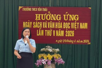 TRƯỜNG THCS YÊN THÁI TỔ CHỨC THÀNH CÔNG NGÀY HỘI ĐỌC SÁCH NĂM 2026