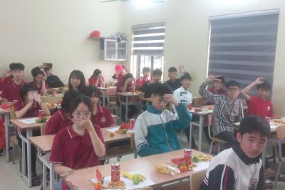 Hình ảnh đẹp trong chương trình “Xuân yêu thương” năm 2026 trường THCS Yên Thái